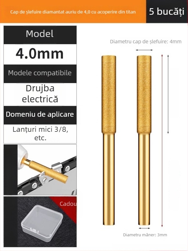 Cap de șlefuit cu diamant ceramic pentru pilă electrică și mașini de șlefuit lanțuri – accesoriu pentru pilă circulară