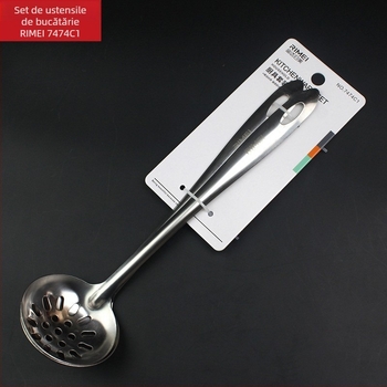Set de ustensile de bucătărie din oțel inoxidabil pentru hot pot: lingură pentru supă, lingură de servire și lingură strecurătoare