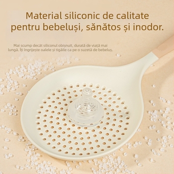 Silicon extensibil în două nuanțe, pentru uz casnic, rezistent la temperaturi înalte, pentru paste și găluște, strecurătoare de bucătărie multifuncțională, dimensiune mare
