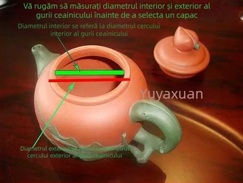Capac de ceai A5L din lut purpuriu