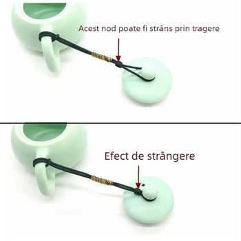 Dragon Record Șnur pentru ceainic Purple Sand — Țesătură împletită, protecție la cădere, accesoriu de înaltă calitate