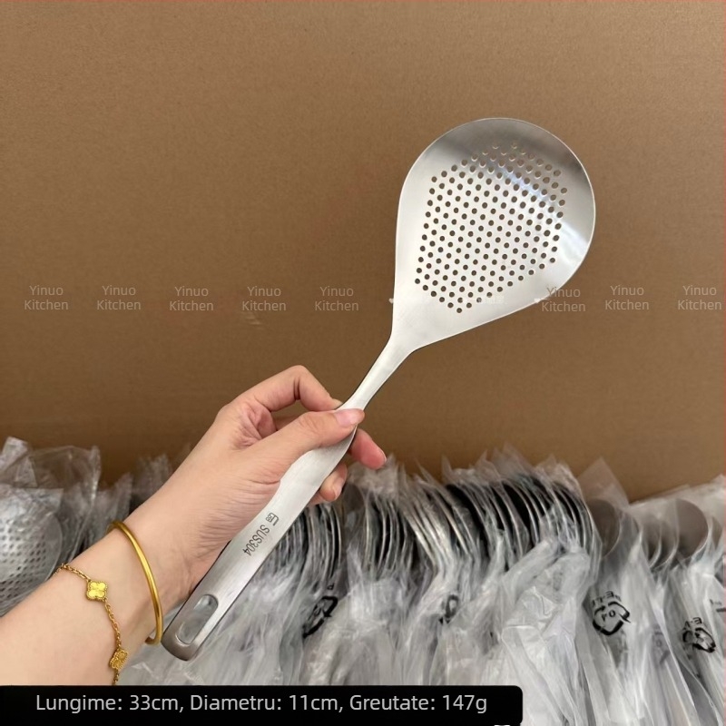 Yinuo Bucătărie Colander Mare din oțel inoxidabil 304 – Strecurător Multifuncțional pentru Arahide și Boabe de Piper, Utilizare Casă și Hotel