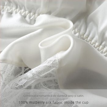 Bustier din satin de înaltă calitate, fără bretele, cu dantelă sexy, respirabil, fără sârmă