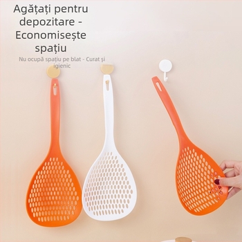 Anti arsuri, rezistent la temperaturi înalte, strecurător mare pentru tăiței și găluște, sită de bucătărie