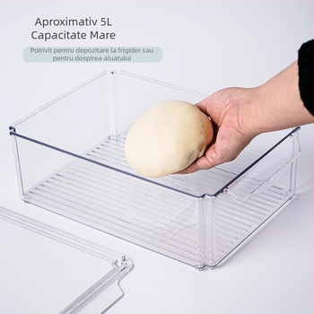 Cutie transparentă pentru dospirea aluatului, din plastic, pentru frigider, de calitate alimentară, pentru pâine și produse de patiserie