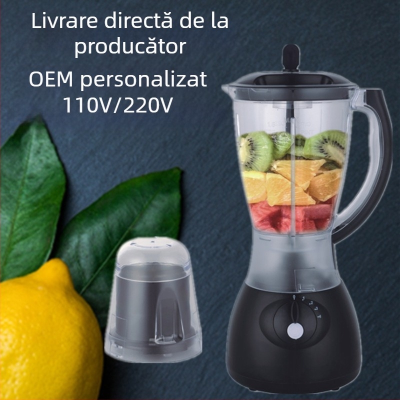 Mașină multifuncțională pentru sucuri și gătit: stoarcerea fructelor și a legumelor, tocat carne, zdrobire gheață, măcinare uscată, amestec și preparare lapte de soia