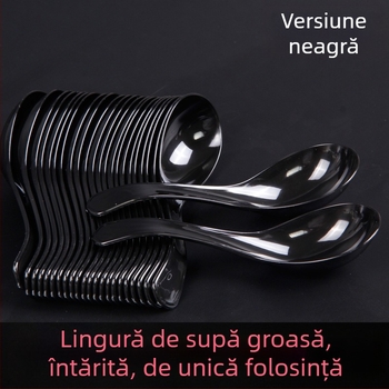 808 linguri de unică folosință din cristal, din plastic dur PS, transparente, ambalate individual pentru livrare și desert