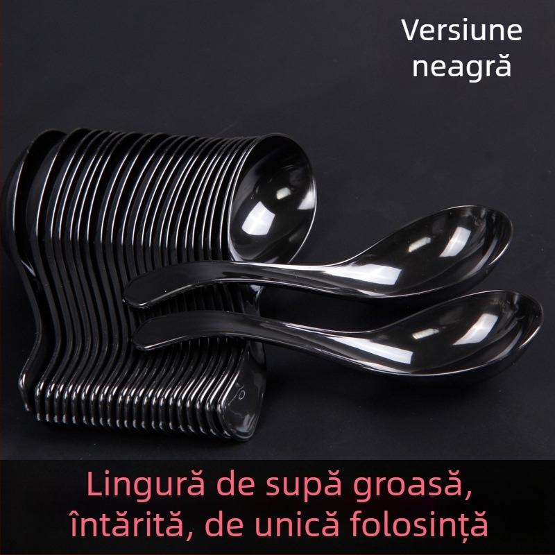 808 linguri de unică folosință din cristal, din plastic dur PS, transparente, ambalate individual pentru livrare și desert