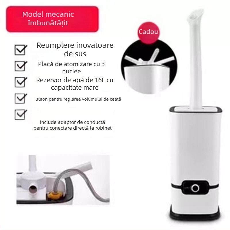 Umidificator ultrasonic industrial, cu capacitate mare și emisii de ceață puternice, pentru conservarea fructelor și legumelor în mediul comercial și sterilizare prin atomizare