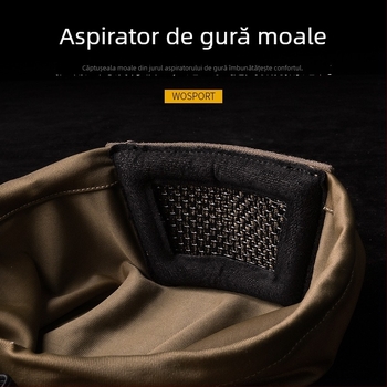 Wosport mască de protecție împotriva vântului și prafului pentru ciclism și drumeții, material elastic, căptușeală moale, mască de jumătate de față
