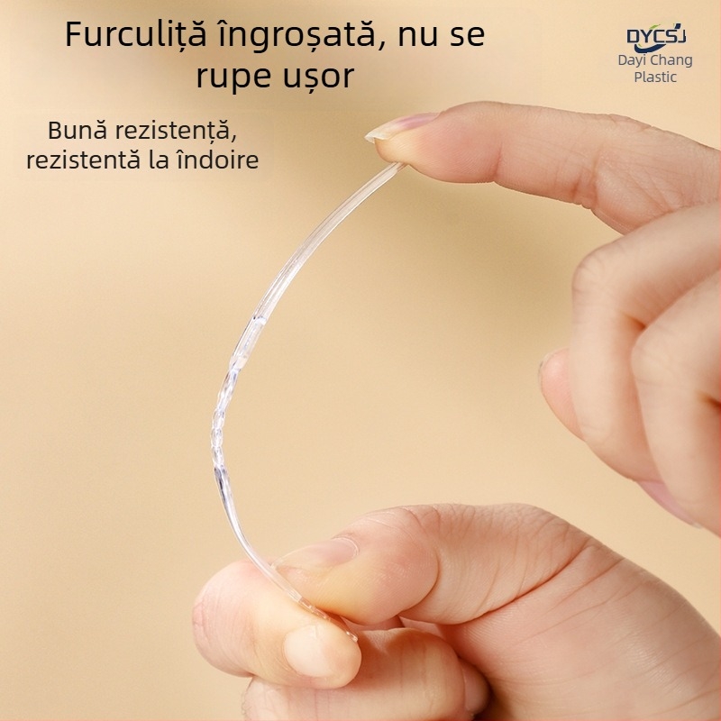 Furculiță de fructe de unică folosință, din plastic alimentar întărit și dur, transparentă, pentru mooncake și bețișoare de tort