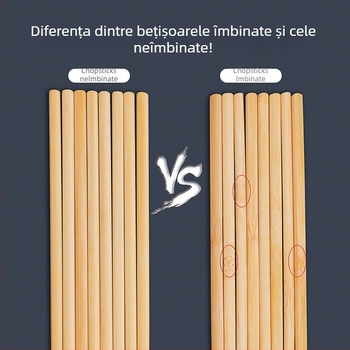 Bețișoare din bambus carbonizat, pentru uz casnic și restaurant, naturale, de unică folosință, antiderapante, durabile, cumpărături în grup comunitar