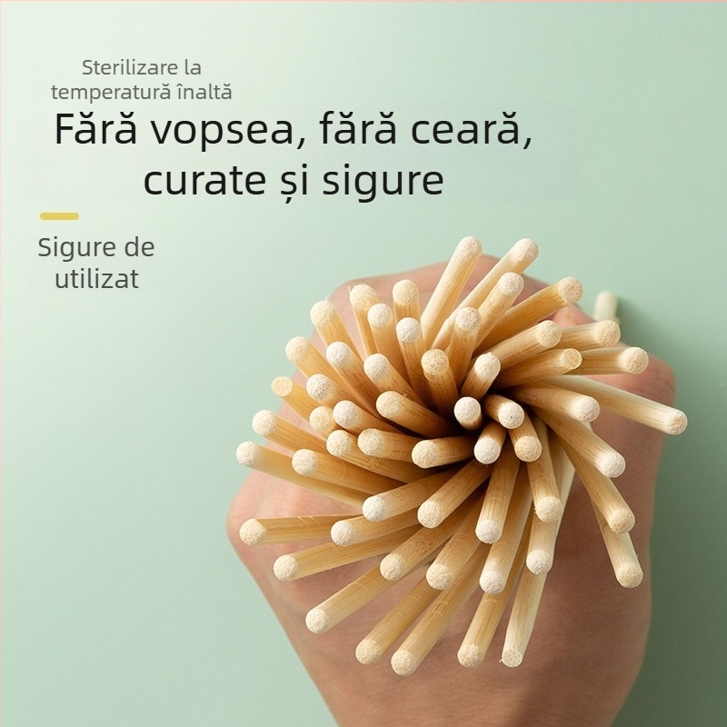 Bețișoare din bambus, de unică folosință, ambalate individual pentru restaurante și take-away