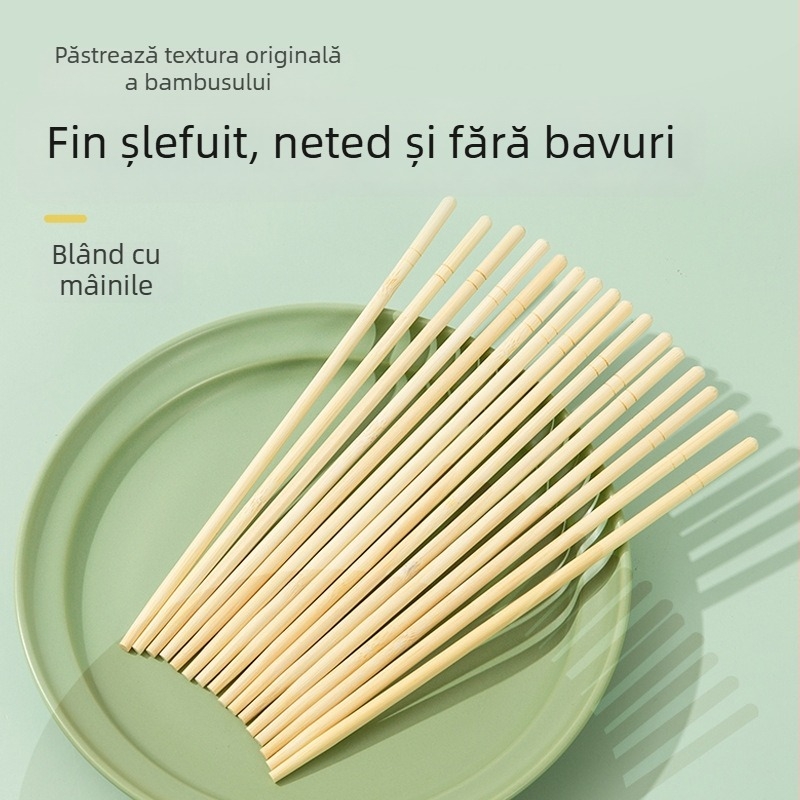 Bețișoare din bambus, de unică folosință, ambalate individual pentru restaurante și take-away