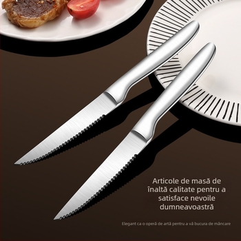 Source Fe Yi cuțit de steak din oțel inoxidabil – pentru uz casnic, tacâmuri occidentale, cuțit de steak profesional