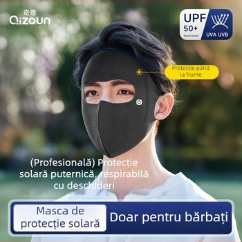 Mască facială pentru bărbați, în mărime mare, cu protecție UV, respirabilă, pentru vară, drumeții montane și ciclism