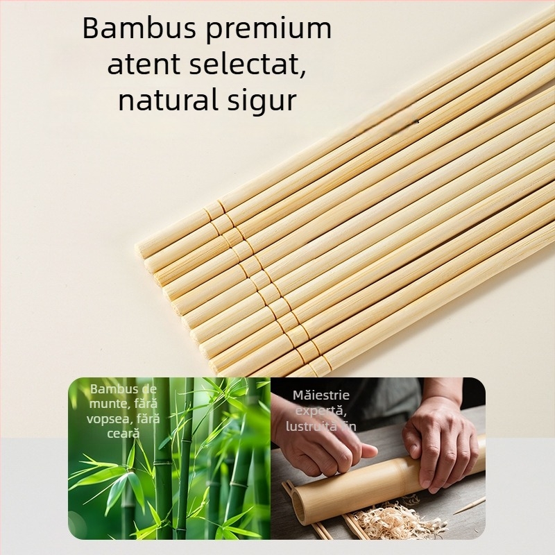 Bețișoare de bambus de unică folosință, ambalate individual, din material alimentar, pentru restaurante, pentru livrări și uz casnic, igienice