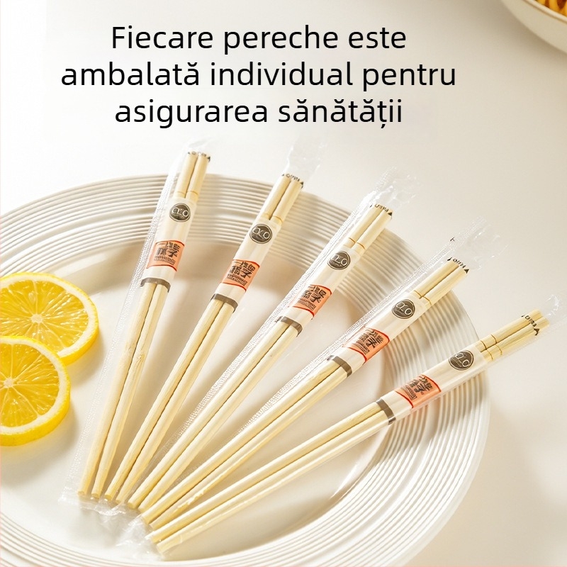Bețișoare de bambus de unică folosință, ambalate individual, din material alimentar, pentru restaurante, pentru livrări și uz casnic, igienice