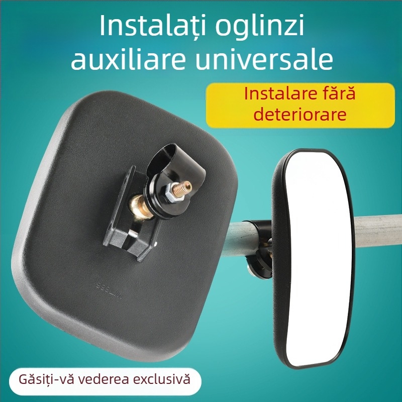 Oglindă pătrată pentru unghiuri moarte montată pe camion, compatibilă cu JAC și Foton, oglindă convexă de mers înapoi, oglindă auxiliară universală