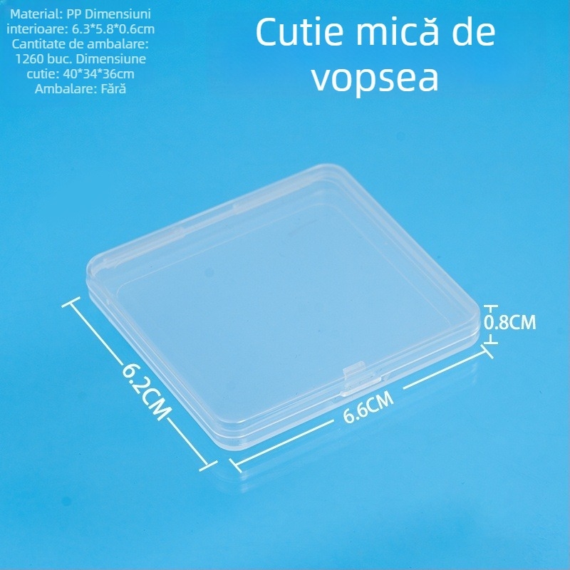 Cutie transparentă din plastic PP pentru depozitare și prezentare a vopselelor, accesorii, bijuterii, echipamentelor de pescuit, cărților și jucăriilor — cutie demonstrativă goală