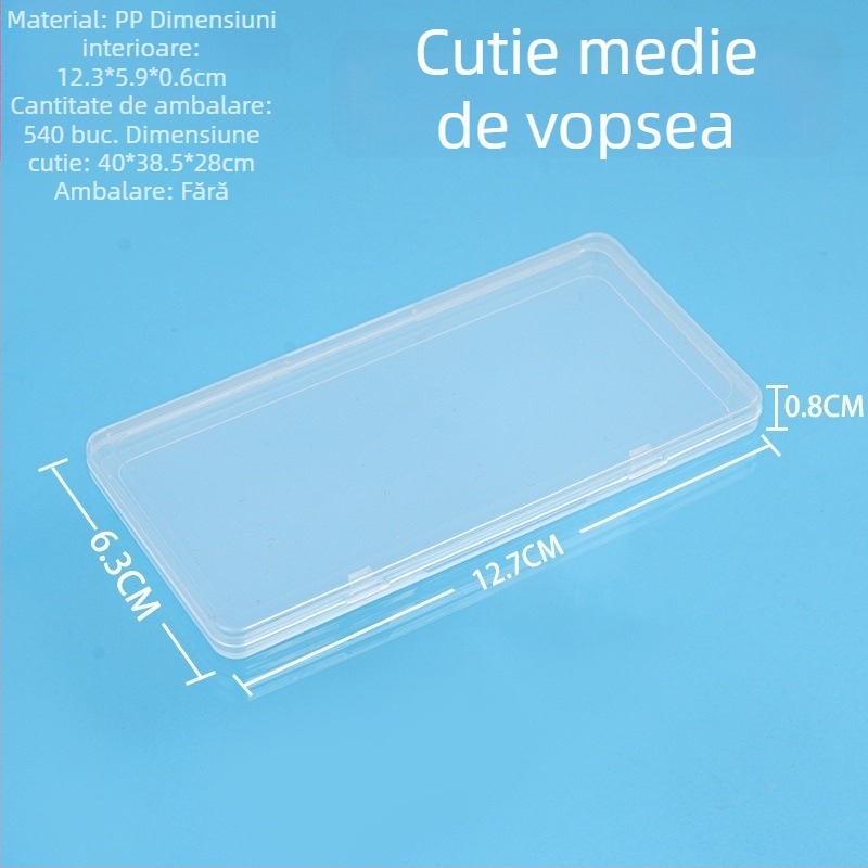 Cutie transparentă din plastic PP pentru depozitare și prezentare a vopselelor, accesorii, bijuterii, echipamentelor de pescuit, cărților și jucăriilor — cutie demonstrativă goală