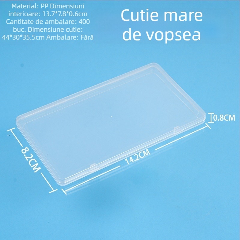Cutie transparentă din plastic PP pentru depozitare și prezentare a vopselelor, accesorii, bijuterii, echipamentelor de pescuit, cărților și jucăriilor — cutie demonstrativă goală