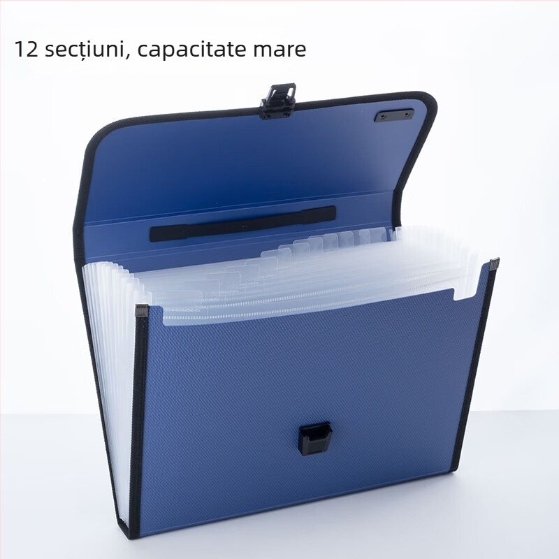 MG Dosar acordeon AWT90959, pentru documente A4, organizator cu mai multe compartimente