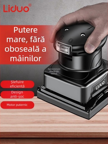 Șlefuitor electric pentru tencuială pe pereți, șlefuitor compact pentru șlefuire și lustruire, unealtă de șlefuire uscată pentru tâmplă