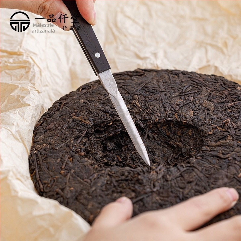 Set Gongfu de ceai din abanos și titan, Șase Domni ai Ceremoniei Ceaiului, accesorii de ceai pentru uz casnic, clește pentru ceai, linguriță de ceai și stilou de ceai