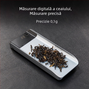 Rongshan Hall cântar electronic din aliaj de aluminiu pentru ceai, ustensile pentru ceai și accesorii pentru ceremonia ceaiului