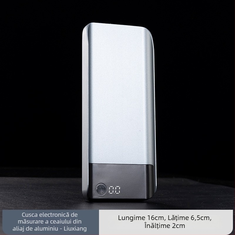 Rongshan Hall cântar electronic din aliaj de aluminiu pentru ceai, ustensile pentru ceai și accesorii pentru ceremonia ceaiului