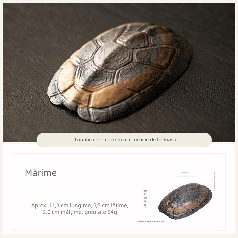 Set de ceai din ceramică creativ în stil vintage chinezesc — linguriță de ceai inspirată de lotus și lingură de ceai, accesorii pentru ceremonia Gongfu