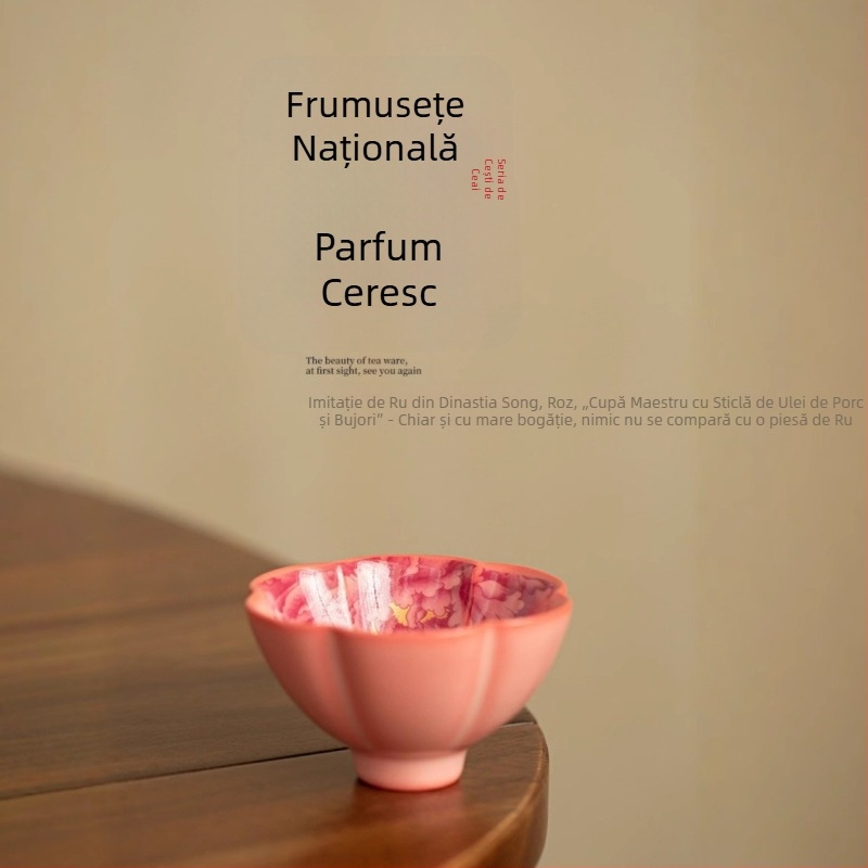 Cească de ceai din porțelan Gongfu, pentru uz personal, o singură ceașcă, stil minimalist