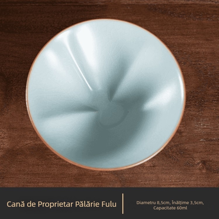 Ceșcuță de ceai din porțelan, în formă de calabash, pentru Gongfu ceai