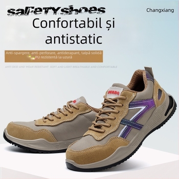 Pantofi de protecție cu protecție la lovire și perforare, încălțăminte casual de lucru, anti-statice, talpă turnată prin injecție