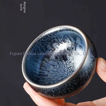 Ceainic Baihua Jianzhan, cu glazură din minereu brut și corp ceramic din fier, pentru uz casnic.