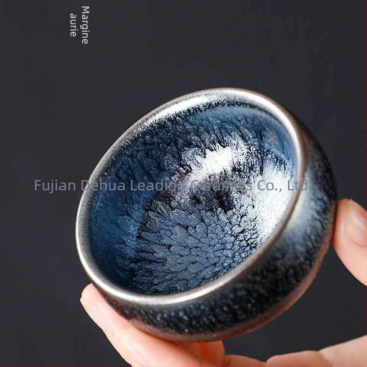 Ceainic Baihua Jianzhan, cu glazură din minereu brut și corp ceramic din fier, pentru uz casnic.