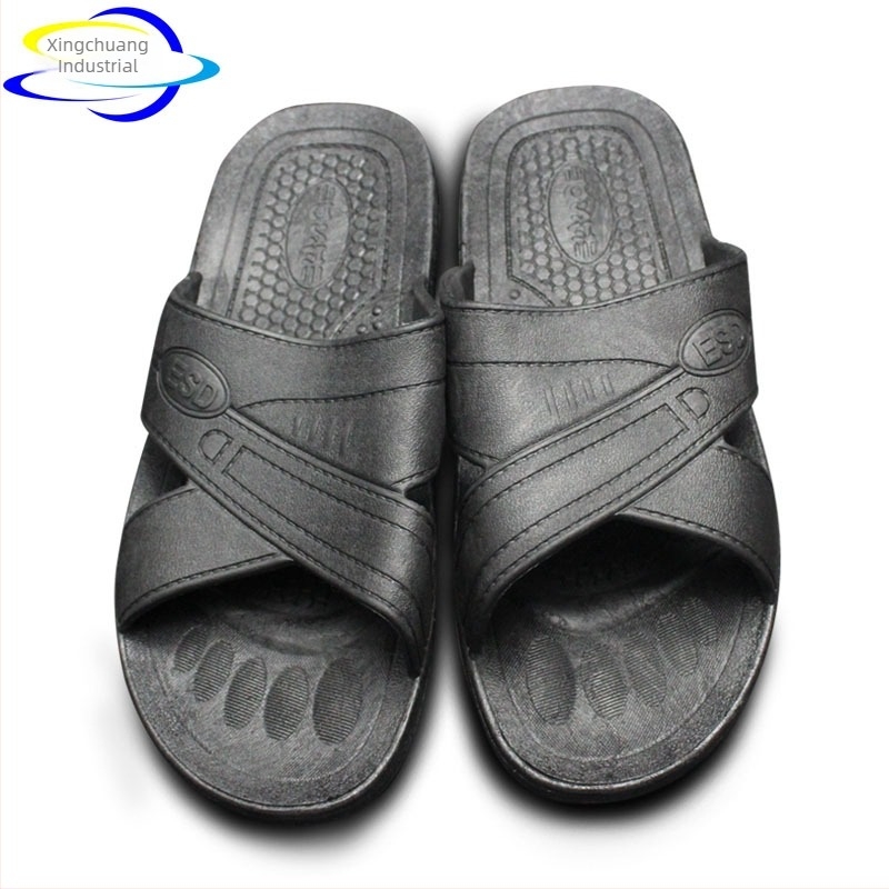 Pantofi antistatice, antipraf, pantofi de lucru albi, încălțăminte de protecție, papuci antistatice albaștri, unisex, antiderapant