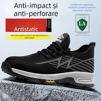 Încălțăminte de lucru anti-statice pentru bărbați, ușoară, protecție la lovire și perforare, izolație 6 kV