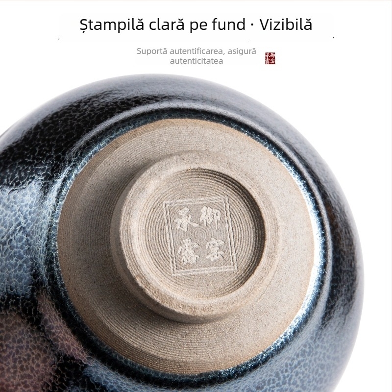 Ceașcă de ceai Jian ware albastru Qilin, retro, pentru bărbați, uz personal, de înaltă calitate