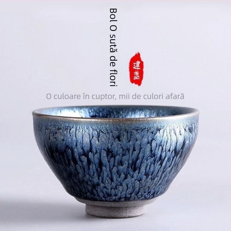 Ceașcă de ceai de înaltă calitate, cu design floral la margine, ceașcă pentru degustare de ceai