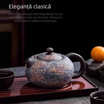 Maestrul Lin Peifu, ceainic lucrat manual, colorat, pentru uz casnic și cadou, stil retro de înaltă calitate