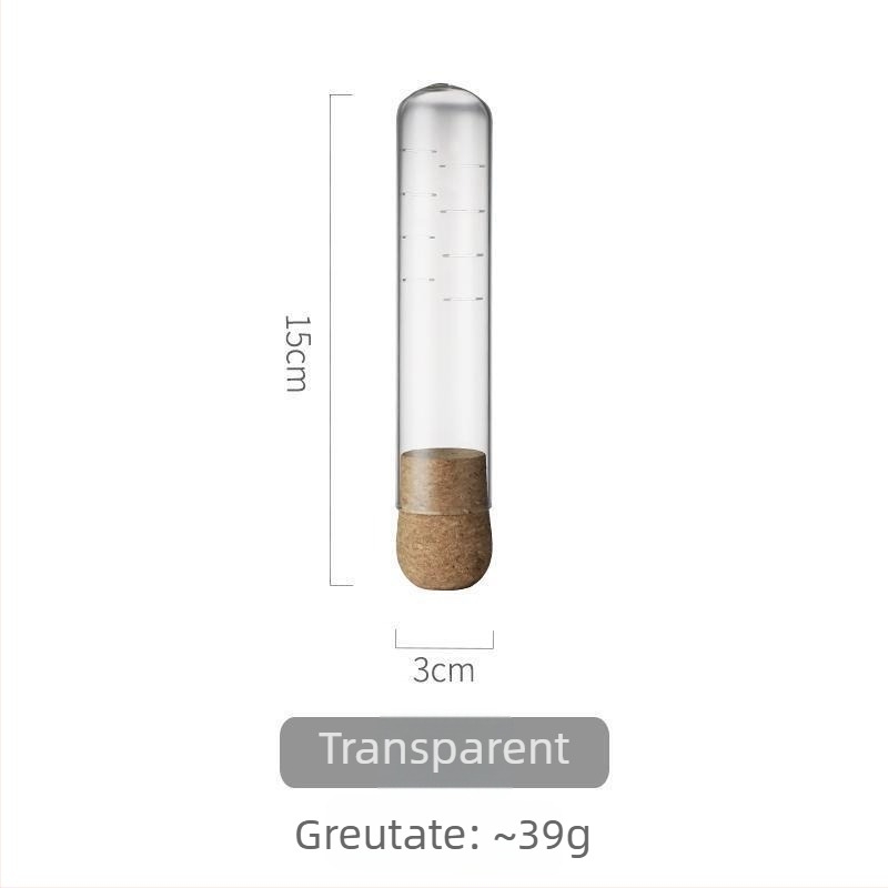 Filtru de ceai pentru birou, mini, din sticlă borosilicat transparentă, cu design creativ în formă de eprubă