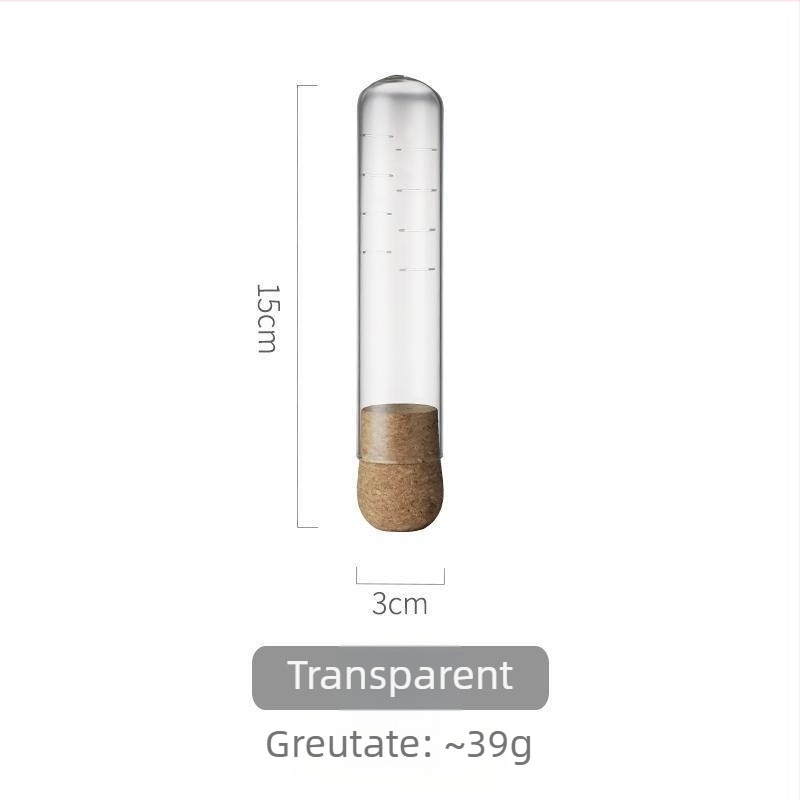 Filtru de ceai pentru birou, mini, din sticlă borosilicat transparentă, cu design creativ în formă de eprubă