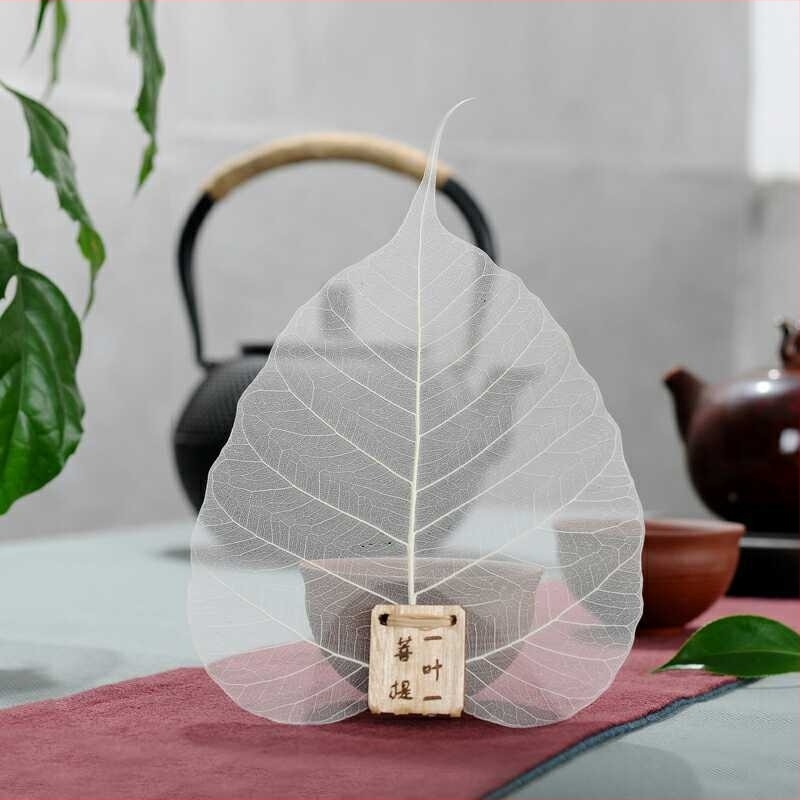 Infuzor de ceai cu frunză Bodhi, stil japonez, din oțel inoxidabil și cupru