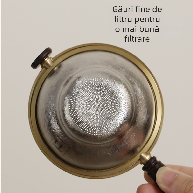 Filtru de ceai din titan pur, cu mii de găuri, filtru ultra-fin pentru frunze de ceai, separator de ceai, accesorii set Kung Fu, filtru de ceai de înaltă calitate