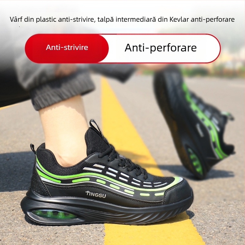 Pantofi de lucru izolați pentru electrician 10 kV – protecție la impact, anti-perforație, respirabil