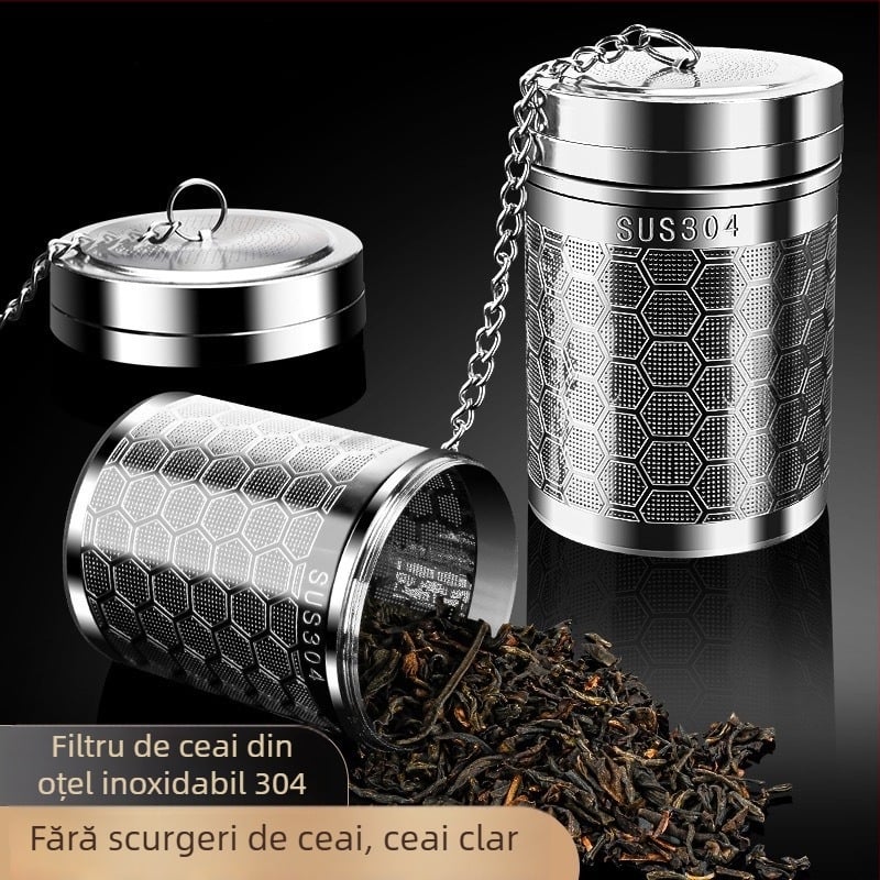 Filtru de ceai din oțel inoxidabil 304 pentru cană și termos – filtru universal pentru ceai