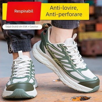 Pantofi de lucru unisex, cu protecție împotriva loviturilor și perforării, izolați, antiderapți, confortabili și respirabili