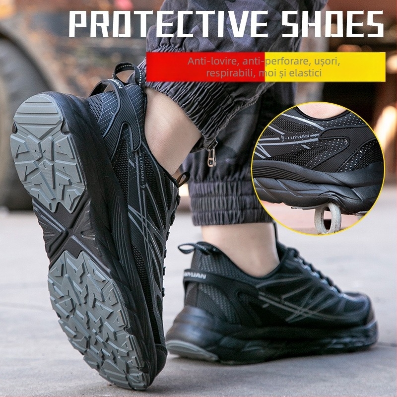 Pantofi de lucru unisex, cu protecție împotriva loviturilor și perforării, izolați, antiderapți, confortabili și respirabili